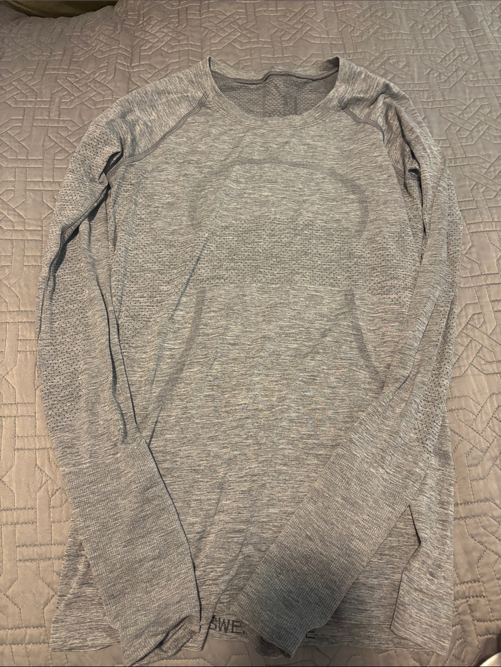 lululemon athletica Light Gray Long-Sleeve Crew Shirt